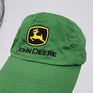 John Deere Youth Adjustable Green Logo Hat Cap First Tee Golf Logo